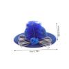ABOOFAN 6pcs Mini Tea Party Hats for Doll Dress Mini Top Hats with Mesh Design Decorative Headdress Accessories for Doll Costumes and DIY Projects view 2