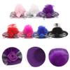 ABOOFAN 6pcs Mini Tea Party Hats for Doll Dress Mini Top Hats with Mesh Design Decorative Headdress Accessories for Doll Costumes and DIY Projects view 3