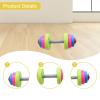 2 Kids Toy Dumbbells, Home Weight Lifting Training Equipment, Exercise Set for 4-7 Years Old Boys and Girls, 2 Short view 2