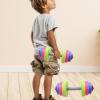 2 Kids Toy Dumbbells, Home Weight Lifting Training Equipment, Exercise Set for 4-7 Years Old Boys and Girls, 2 Short view 3