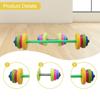2 Kids Toy Dumbbells, Home Weight Lifting Training Equipment, Exercise Set for 4-7 Years Old Boys and Girls, 1 Long 1 Short view 4