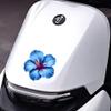 Blue Hibiscus Flower Car Stickers, 2-Pack Waterproof Vinyl Car Decals for Bumper, Trunk & Car Windows, Decorative Auto Stickers for SUVs, Trucks, Calcomanas para Auto c099 view 4