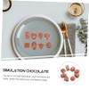 Beaupretty 8pcs Fake Chocolate Props Bulk Simulated Chocolates Models Decorative Food Display for Childrens Playroom and Shop Window Decoration view 3