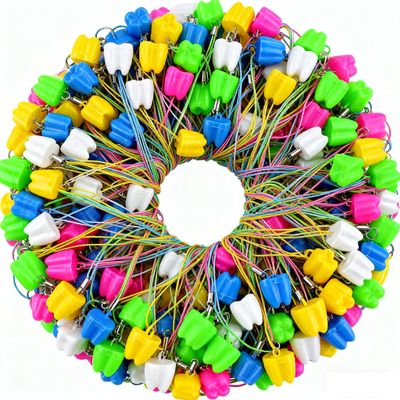 100 PCS Tooth Saver Necklaces Tooth Necklace Little Box for Lost Teeth Milk Teeth Storage Cases for Tooth Fairy Bag Dentist's Office School Classroom Accessories Supply