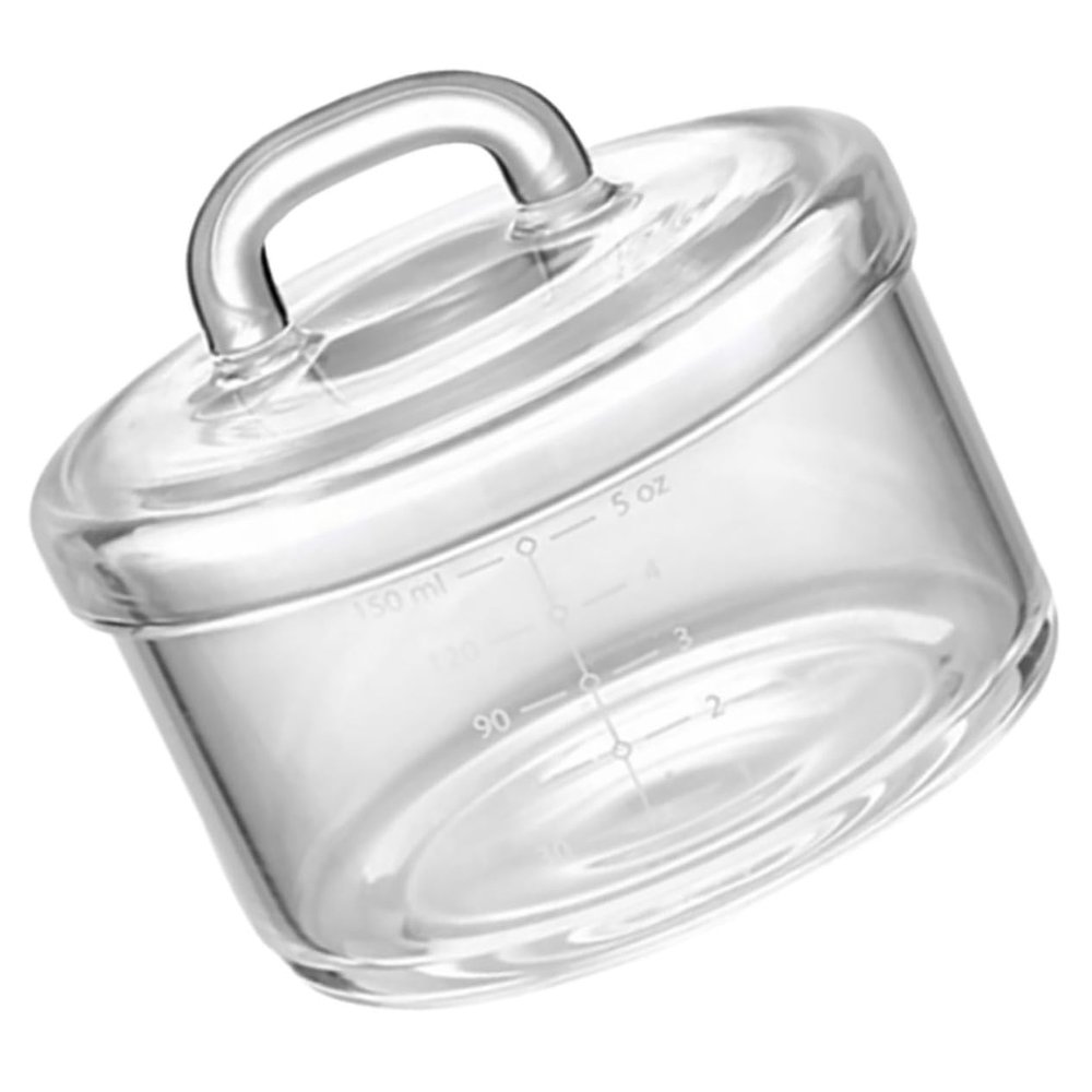 Wakauto High Borosilicate Glass Stew Pot with Lid Clear Multifunctional Soup and Steamed Egg Bowl for Food Microwave Safe Food Bowl for Kitchen Home Party and Restaurant Use