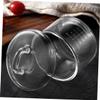 Wakauto High Borosilicate Glass Stew Pot with Lid Clear Multifunctional Soup and Steamed Egg Bowl for Food Microwave Safe Food Bowl for Kitchen Home Party and Restaurant Use view 2