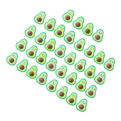 Abaodam 36Pcs Avocado Cartoon Erasers Small Fun Pencil Erasers for Students Bulk Writing Correction Stationery Bright Colors Creative Study Supplies