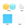 Small Cube Blocks Mathematics Tool Position View Grid for Imagination Kids view 4
