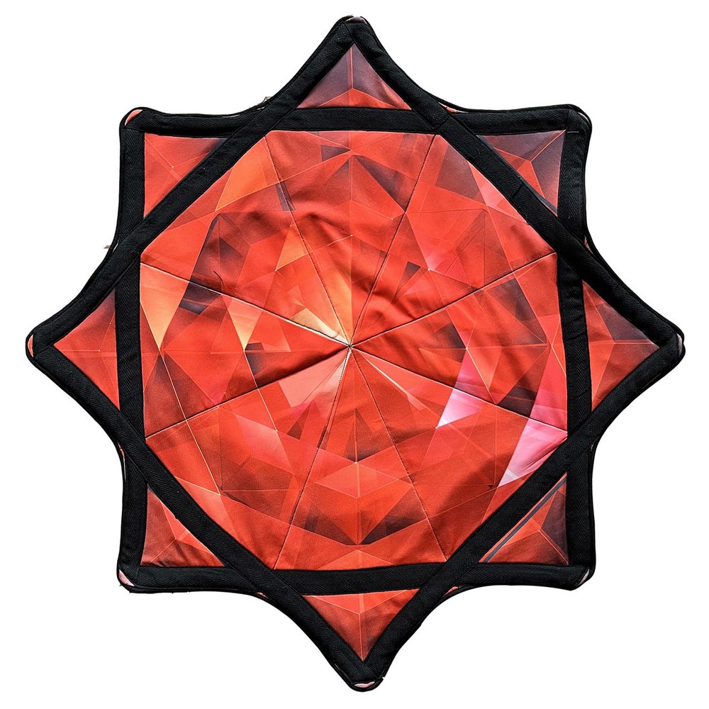 Flowstars Beginner Spinnings Cloth, Fun & Challenging, Easy to Rotate, Sided Print Fingertip Rotating Juggling Toy, Vibrant Patterns for Party Beginners (C)