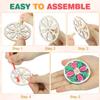 DECHOUS 20Pcs Wood Spinning Tops Unfinished Wooden Gyroscope Handmade Paintable Spin Tops Craft for Educational Kindergarten Party Favor view 4