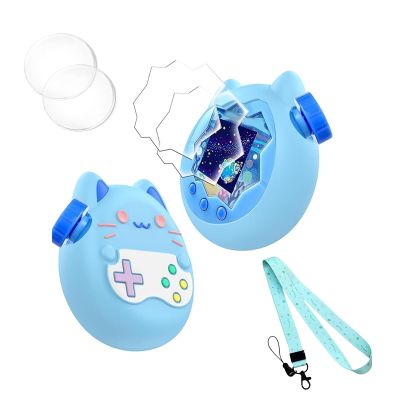 Silicone Cover for Tamagotchi Paradise,Silicone Cover Case for Tamagotchi Paradise Interactive Virtual Pet with Lanyard Screen Protector Button Film for Girl boy