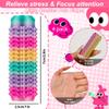 4 PCS Little Ouchies Pain Fidget Toy, Pocket Mini Pain Stim Fidget Toys for Office Workers to Stress Relief, 3D Printed Spiky Grippie Stim Keychain (Colorful 6) view 2