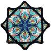 Flowstars Beginner Spinnings Cloth, Fun & Challenging, Easy to Rotate, Sided Print Fingertip Rotating Juggling Toy, Vibrant Patterns for Party Beginners (D) view 1