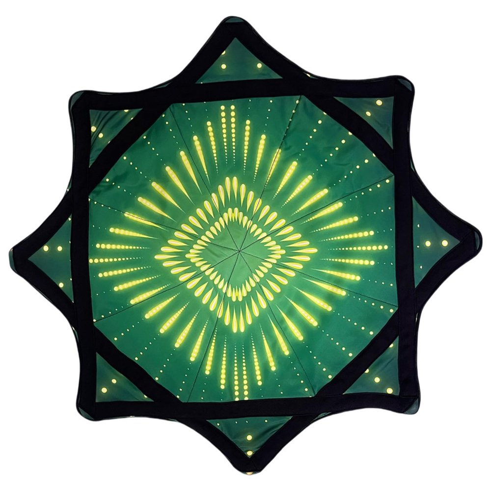 Flowstars Beginner Spinnings Cloth, Fun & Challenging, Easy to Rotate, Sided Print Fingertip Rotating Juggling Toy, Vibrant Patterns for Party Beginners (H)