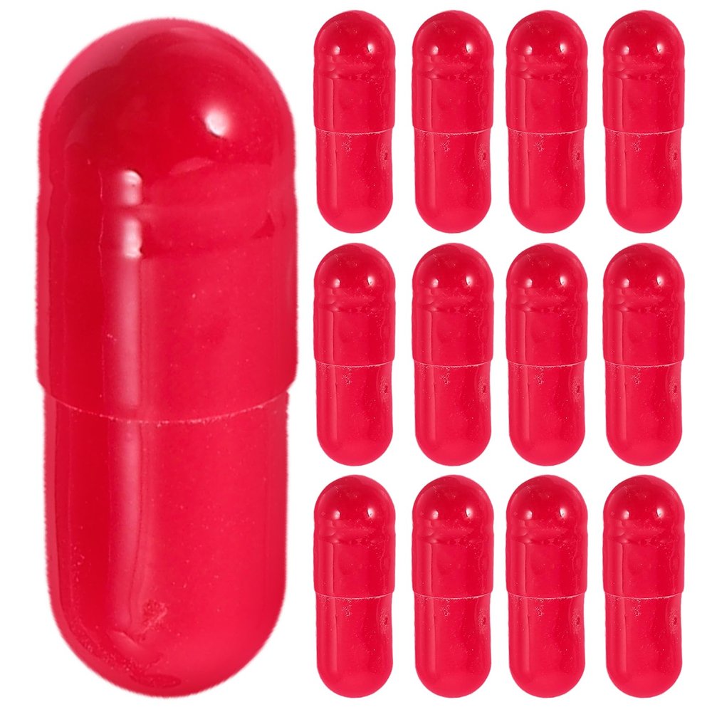 HEALEEP 24pcs Fake Blood Pill Vampire Capsules, Halloween Horror Funny Trick Props for Makeup Fancy Dress Party Trick Favors