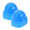 ABOOFAN 10Pcs Mini Safety Helmets Blue Miniature Construction Caps for Dolls Pets DIY Accessories Party Decorations Plastic Hard Hats view 1