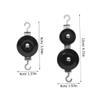 Abaodam 2 Sets Double Pulley Physics Experiment for Middle School Metal Fixed Movable Pulleys with Single Double Configurations Teaching Tools for Mechanics and Practical Lab Use view 2