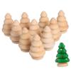 BESPORTBLE 10pcs Unfinished Wooden Peg Dolls DIY Craft Kit for Christmas Tree Ornaments Natural Wood Doll Decoration for Painting and Home Decor view 1