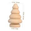 BESPORTBLE 10pcs Unfinished Wooden Peg Dolls DIY Craft Kit for Christmas Tree Ornaments Natural Wood Doll Decoration for Painting and Home Decor view 2