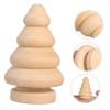 BESPORTBLE 10pcs Unfinished Wooden Peg Dolls DIY Craft Kit for Christmas Tree Ornaments Natural Wood Doll Decoration for Painting and Home Decor view 3