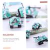 Toyvian 5Pcs Iron Tank Wind Up Cartoon Clockwork Retro Style for Early Education Creativity Development view 2