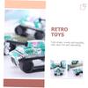 Toyvian 5Pcs Iron Tank Wind Up Cartoon Clockwork Retro Style for Early Education Creativity Development view 3