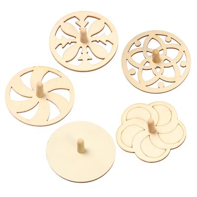 BESPORTBLE 20pcs DIY Wooden Gyroscopes Unfinished Spinning Tops for Painting Crafts Party Supplies Creative Motor Skill for Boys Random Color