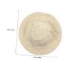 ABOOFAN 10Pcs Miniature Woven Straw Hats for Dollhouse Handcrafted Rustic Mini Doll Hats DIY Craft Accessories for Party Decoration and Doll Dress Up view 2