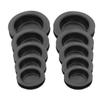 Beaupretty 10pcs Round Rubber Saving Bank Plugs Replacement Smooth Edges Piggy Bank Stopper Covers Black Secure Coin Saving Box Stoppers view 1