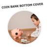 Beaupretty 10pcs Round Rubber Saving Bank Plugs Replacement Smooth Edges Piggy Bank Stopper Covers Black Secure Coin Saving Box Stoppers view 3