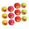 Abaodam 15Pcs Cartoon Straw Hat Erasers for School Students Portable Adorable Novelty Erasers with Fine Workmanship Safe and Easy to Use Stationery Gift view 1