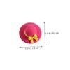 Abaodam 15Pcs Cartoon Straw Hat Erasers for School Students Portable Adorable Novelty Erasers with Fine Workmanship Safe and Easy to Use Stationery Gift view 2