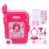 Kids Makeup Kit Multifunctional Adjustable Pull Rod Large Capacity Pretend Cosmetic Set for Baby Girl view 1
