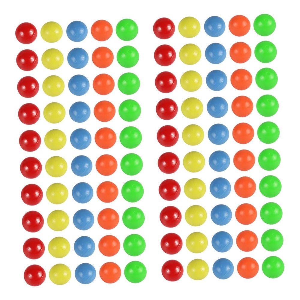 Healifty 100pcs Plastic Counting Balls for Probability Learning Educational Math Lightweight Solid Plastic in Bright Colors for Hands Learning and Play