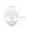 BESPORTBLE White Full Face Mask for Halloween Masquerade Parties Realistic DIY Blank Costume Prop Multipurpose Plastic Mask for Cosplay Roleplaying Events view 2