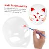 BESPORTBLE White Full Face Mask for Halloween Masquerade Parties Realistic DIY Blank Costume Prop Multipurpose Plastic Mask for Cosplay Roleplaying Events view 3