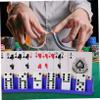 BESPORTBLE Domino Holder and Playing Card Base Rack Organizer for Board Games Minimalist Design Easy to Stand for Adults and Seniors view 4