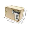 BESPORTBLE Mechanical Password Box DIY Kit for Natural Wood Lockbox Making Tool with Safe Rounded Edges Educational Puzzle for Boys Creative Handcraft and Password Protection Play view 2