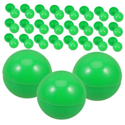 Wakauto 50pcs Openable Plastic Lottery Balls for Party Raffles and Games Lightweight Entertainment Balls for Carnival Christmas and Event Activities