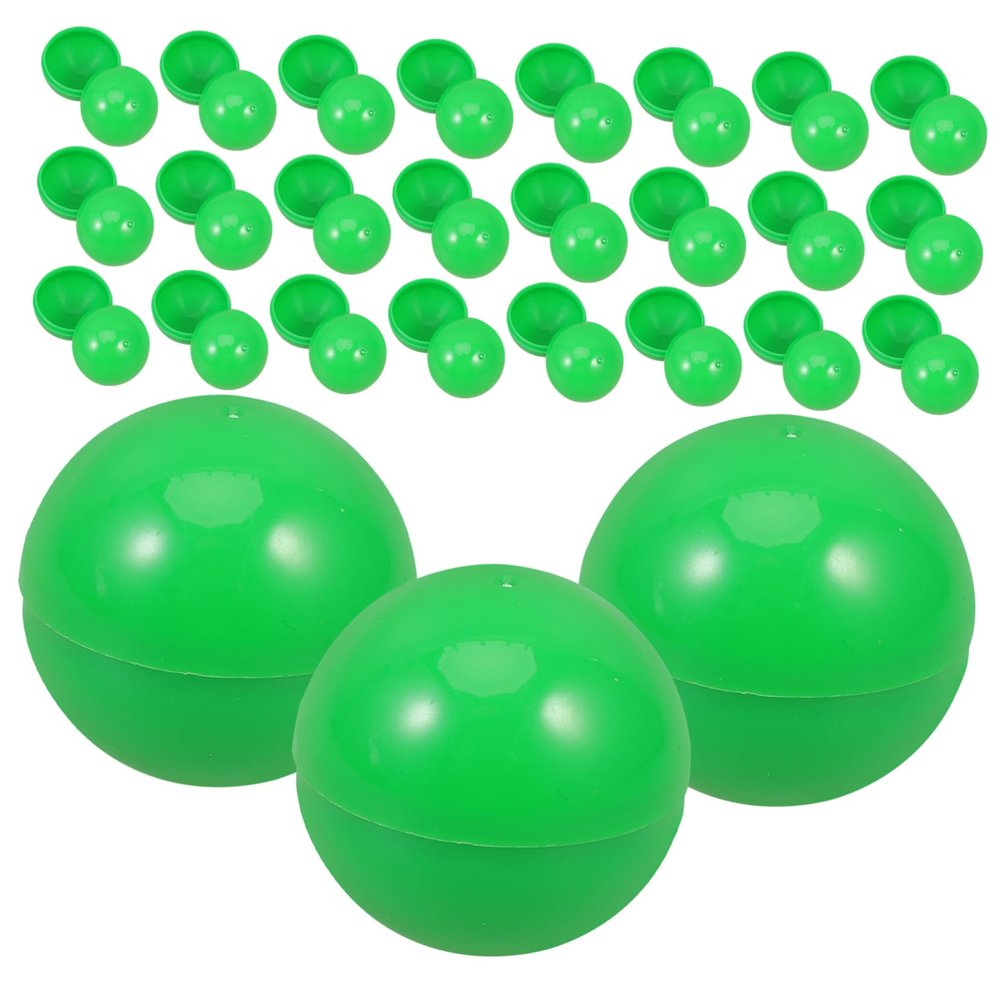 Wakauto 50pcs Openable Plastic Lottery Balls for Party Raffles and Games Lightweight Entertainment Balls for Carnival Christmas and Event Activities