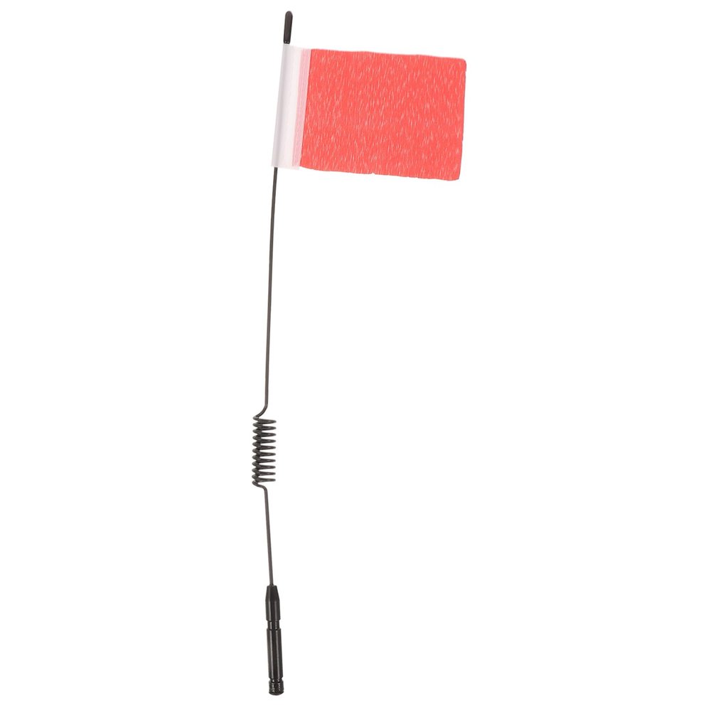 SKISUNO Metal Rc Climbing Car Antenna with Red Flag Lightweight Simulation Signal Pole Easy to Install Rc Car Part and Decor for Crawler Model
