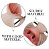 2 Pcs Pink Half Face Pig Masks for Masquerade Party Festival Halloween Cosplay Lightweight Comfortable Animal Design for Men and Women view 3