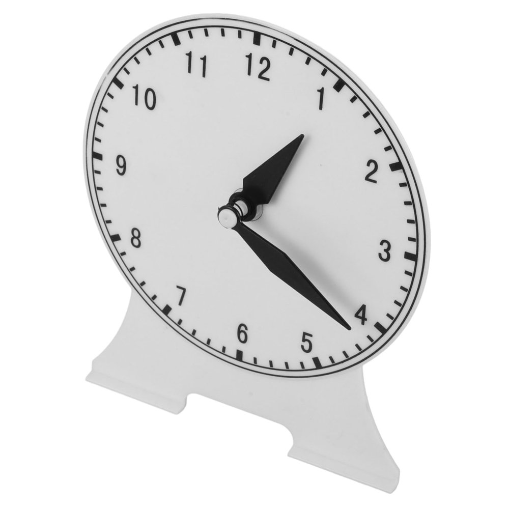 GALPADA Hand Non Link Clock Model for Learning Telling Analog Teaching Aid with Clear Hour Markings Educational Tool for Early Skills Development Random Color