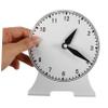 GALPADA Hand Non Link Clock Model for Learning Telling Analog Teaching Aid with Clear Hour Markings Educational Tool for Early Skills Development Random Color view 2