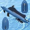 vnmudzeo Electric Inflatable Motorboat,500 W 700 W Removable Thruster,Summer Kayak Paddle Board Swim Party Toy,for Water Sports Enthusiasts Motorboat+500W16AThruster view 1