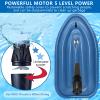 vnmudzeo Electric Inflatable Motorboat,500 W 700 W Removable Thruster,Summer Kayak Paddle Board Swim Party Toy,for Water Sports Enthusiasts Motorboat+500W16AThruster view 3