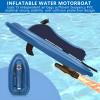 vnmudzeo Electric Inflatable Motorboat,500 W 700 W Removable Thruster,Summer Kayak Paddle Board Swim Party Toy,for Water Sports Enthusiasts Motorboat+500W16AThruster view 4