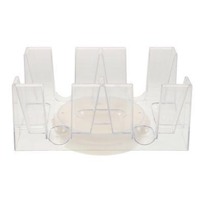 BESPORTBLE Rotating Poker Holder with Tray for Decks Playing Card Storage Organizer Easy to Clean Revolving Card Tray for Home Office and Entertainment Use