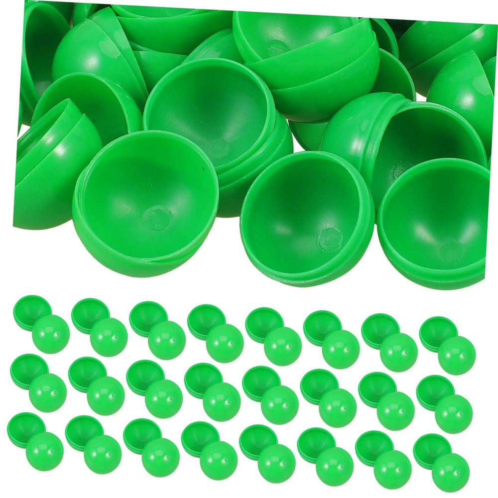 Healifty 50pcs Openable Lottery Balls for Raffle Draws Small Lightweight Plastic Game Props for Parties Events Celebrations with Bright Fade Resistant Color