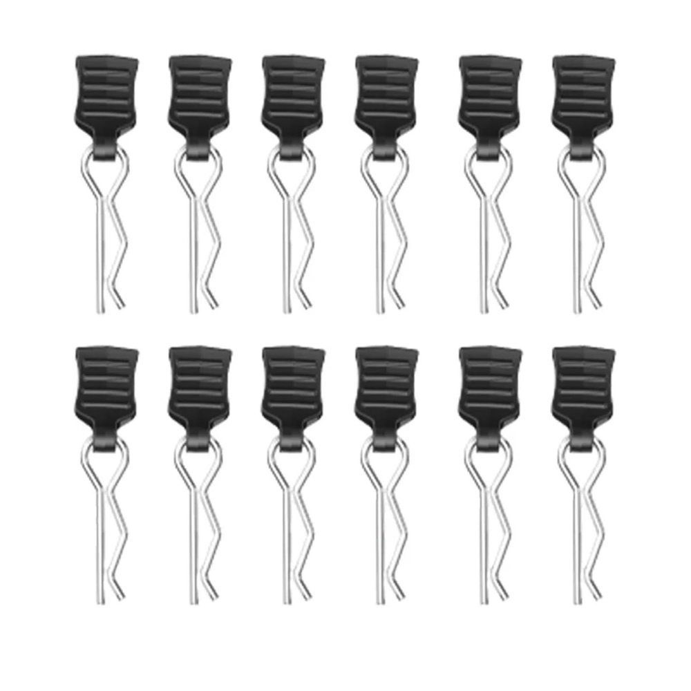 for Axial SCX10 TRX-4 4/12pcs RC Car Parts Metal R-Type Car Shell Body Fixed Clips Pin with Tab Replacement Parts RC Accessory